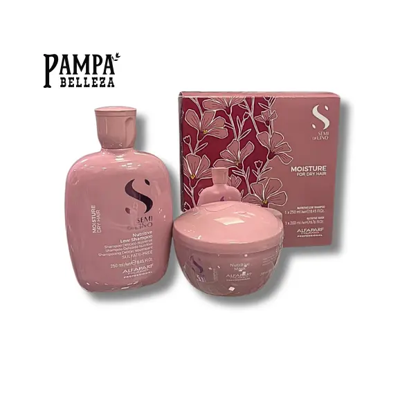 [KITNUTRI] Kit Shampoo + Mascarilla Nutrición Semi Di Lino - Alfaparf