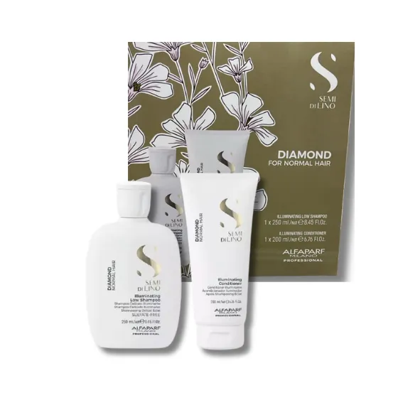 Kit Shampoo + Mascarilla Brillo Semi Di Lino - Alfaparf